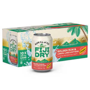 Fiji Dry Lemon L B 10 pack cans