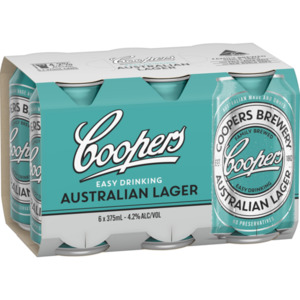 Craft: Coopers Australian Lager 6 packs