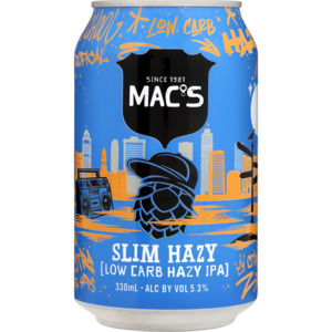 Macs Slim Hazy 6 pack cans