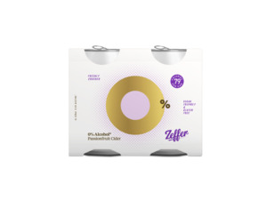 Cider: Zeffer 0% Passionfruit Cider 4 pack
