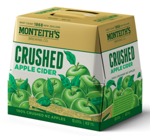 Cider: Monteiths Crushed Apple 12 pack