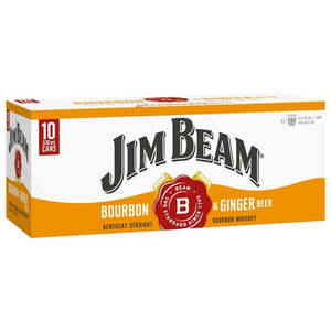 Jim Beam & Ginger Beer 10 pack cans