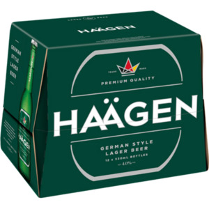 Haagen 12 pack bottles