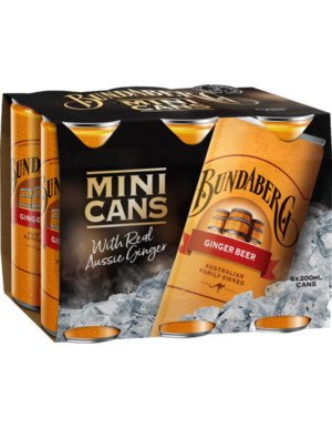 Bundaberg 200ml 6 pack cans