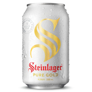Beer: Steinlager Pure Gold 6 pack cans