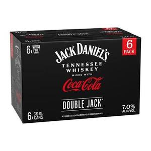 Jack Daniels Double Jack & Coke 6 pack cans