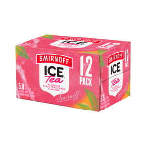 Vodka Rtd: Smirnoff Ice Tea 12 pack 250ml cans
