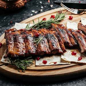 Pork: Pork Spare Ribs Smoke BBQ