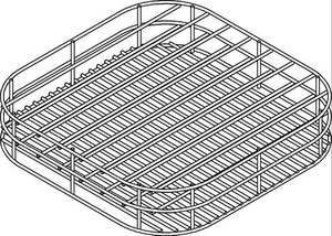 Racks Pricing: Rack Dish 435mm 9Div Wire/Plastic