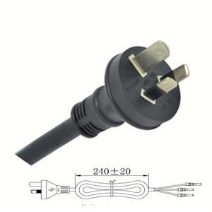 15A AC Power Cordset 3.05M H07RN-F x 1.5mm2 Harmonised Cable, Black, SAA NZ/Aust&hellip;