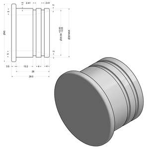 Parts: 44 mm Plug