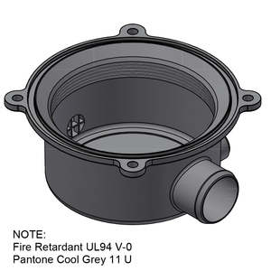 Wash/Drain Sump for 0.5HP Pump with two inlets