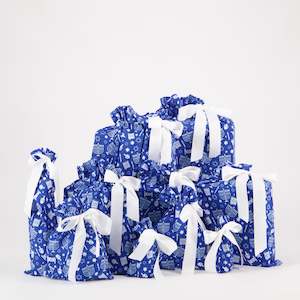 Fabric Gift Bags: Happy Hanukkah (Reusable Gift Bag Set)