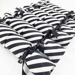 Black Stripes (6 Reusable Christmas Crackers)