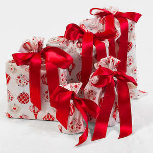 Christmas Baubles (Reusable Gift Bag Set)