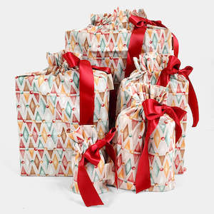 Reusable Gift Bags: Nutcracker Harlekin (Reusable Gift Bag Set)
