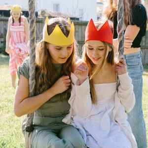 Reusable Christmas Crackers: Cotton Crowns (6 Reusable Party Hats)