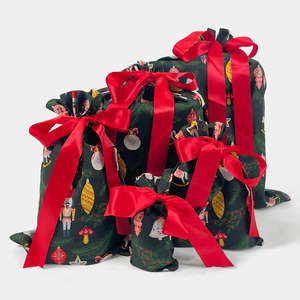 Folk Julepynt (Reusable Gift Bag Set)