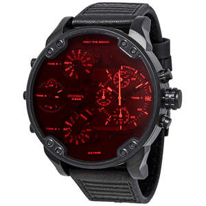 Diesel: Diesel Mr. Daddy 2.0 Chronograph Black Dial Men's Watch DZ7402