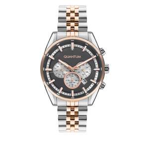 Quantum: Quantum Unique Gun Dial Multifunction Two-Tone Watch PWG987.550