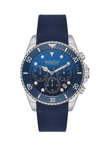 Quantum Chronograph Blue Dial Blue Strap Silver Watch PWG1099.399