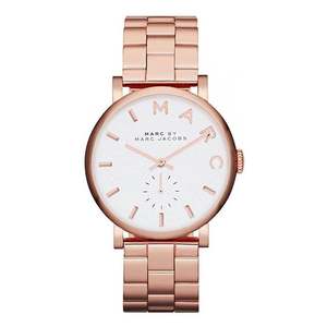 Marc By Marc Jacobs Silver Dial Rose Gold-tone Ladies Watch - MBM3244