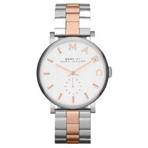 Womens Watches: Marc By Marc Jacobs Baker Gold Markers Silver Watch - MBM3312