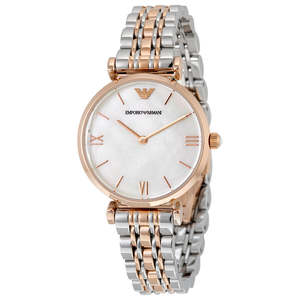 Emporio Armani Womens Watches: Emporio Armani Classic Mother Of Pearl Dial Ladies Watch AR1683