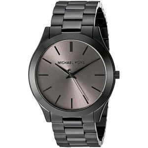 Michael Kors Mens Watches: Michael Kors Slim Runway Black-Tone Men's Watch - MK8507