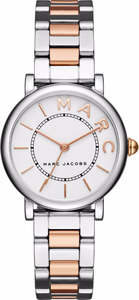 Marc Jacobs Watches: Marc Jacobs Roxy Silver Dial Two Tone Steel Strap Women Watch - MJ3551