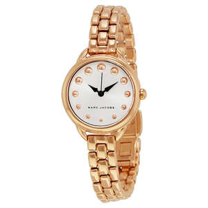 Marc Jacobs Watches: Marc Jacobs Betty White Dial Gold Watch MJ3496
