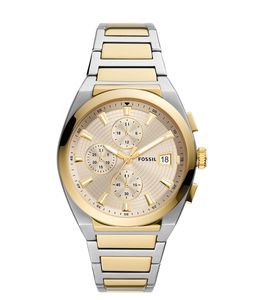 Fossil Everett Chronograph Quartz Cream Dial Men's Watch -FS5796