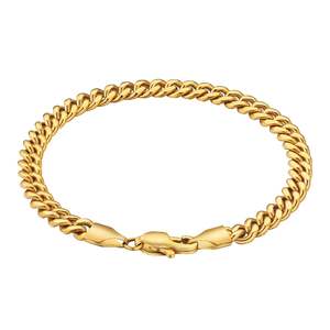 Jewellery: Big Daddy 5mm Cuban Link Gold Bracelet