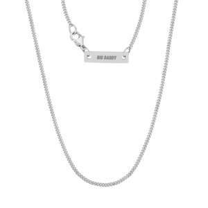 Jewellery: Big Daddy 2mm Cuban Silver Chain