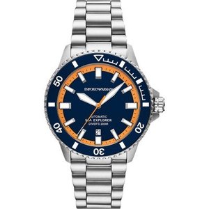 Emporio Armani Sea Explorer Automatic Multicolored Stainless Steel Watch  AR60090
