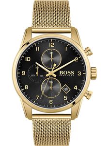 Hugo Boss Skymaster Gold Mesh Men's Watch 1513838