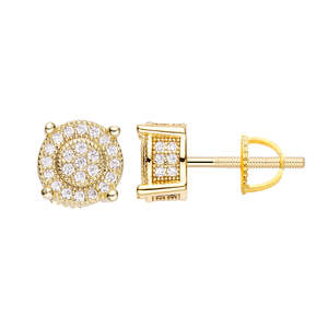 Big Daddy Earrings: Big Daddy Diamond Stud Iced Out Earring