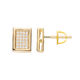 Big Daddy Pave Diamond Square Iced Out Earring