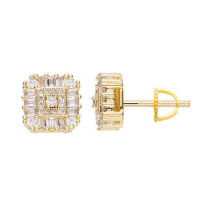 Big Daddy Earrings: Big Daddy Iced Out Diamond Stud Earring 2.0