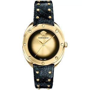 Versace Shadov Quartz Champagne Dial Ladies Watch VEBM00318