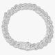 Big Daddy 10MM Baguette Iced Out Silver Bracelet
