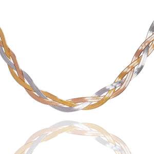 Big Daddy 8MM Two-Tone Flat Herringbone Chain