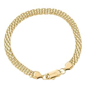 Big Daddy 6MM Gold Flat Herringbone Bracelet