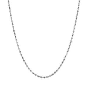 Big Daddy Rope: Big Daddy 2.5mm Stainless Steel Silver Rope Chain