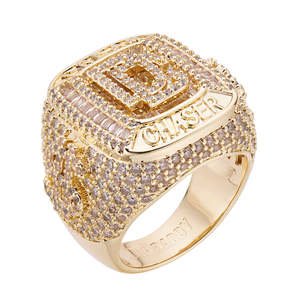 Big Daddy Gangster: Big Daddy "Dream Chaser" Baguette Iced Out Diamond Ring
