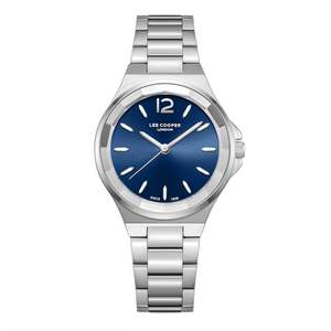 Lee Cooper Casual Classic Blue Dial Silver Watch - LC08286.390