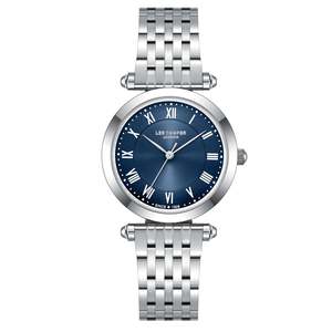 Lee Cooper Classic Roman Numeral Blue Dial Silver Watch - LC08290.390