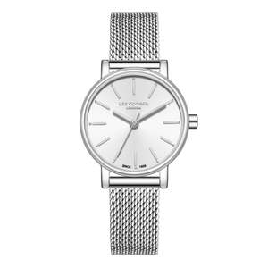 Lee Cooper Louna Silver Dial and Mesh Strap Watch - LC08292.330