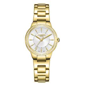 Lee Cooper Womens Watches: Lee Cooper Mélodie Silver Dial Gold Watch - LC08295.130