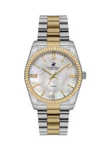 Beverly Hills Polo Club Two-Tone Mother Pearl Diamond Watch BP3172C.220